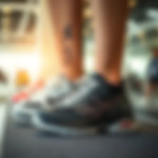 Stylish summer scooter shoes on display