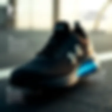 Infographic highlighting the technology used in Under Armour black shoes