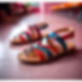 Vibrant Summer Sandals Elegant summer sandals in vibrant colors