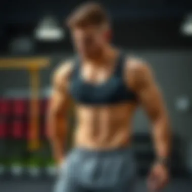 Infographic on nutrition strategies supporting abdominal muscle development